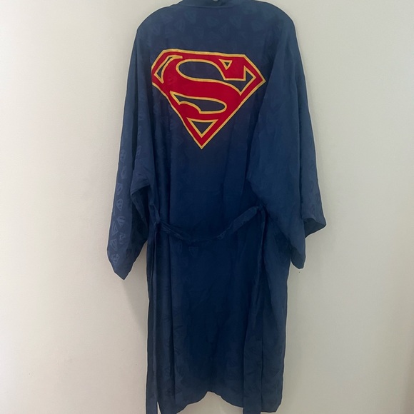 DC Comics Superman Dark Blue Men's Robe - Picture 7 of 12